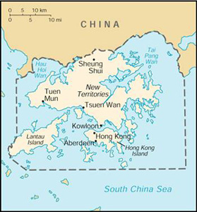 Hongkong-karte